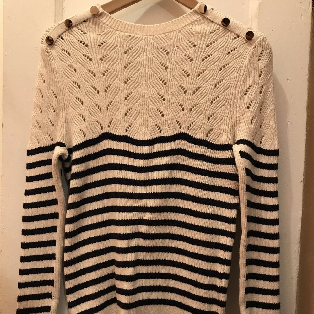NWOT • Knit Sweater w/ Buckle Details • M